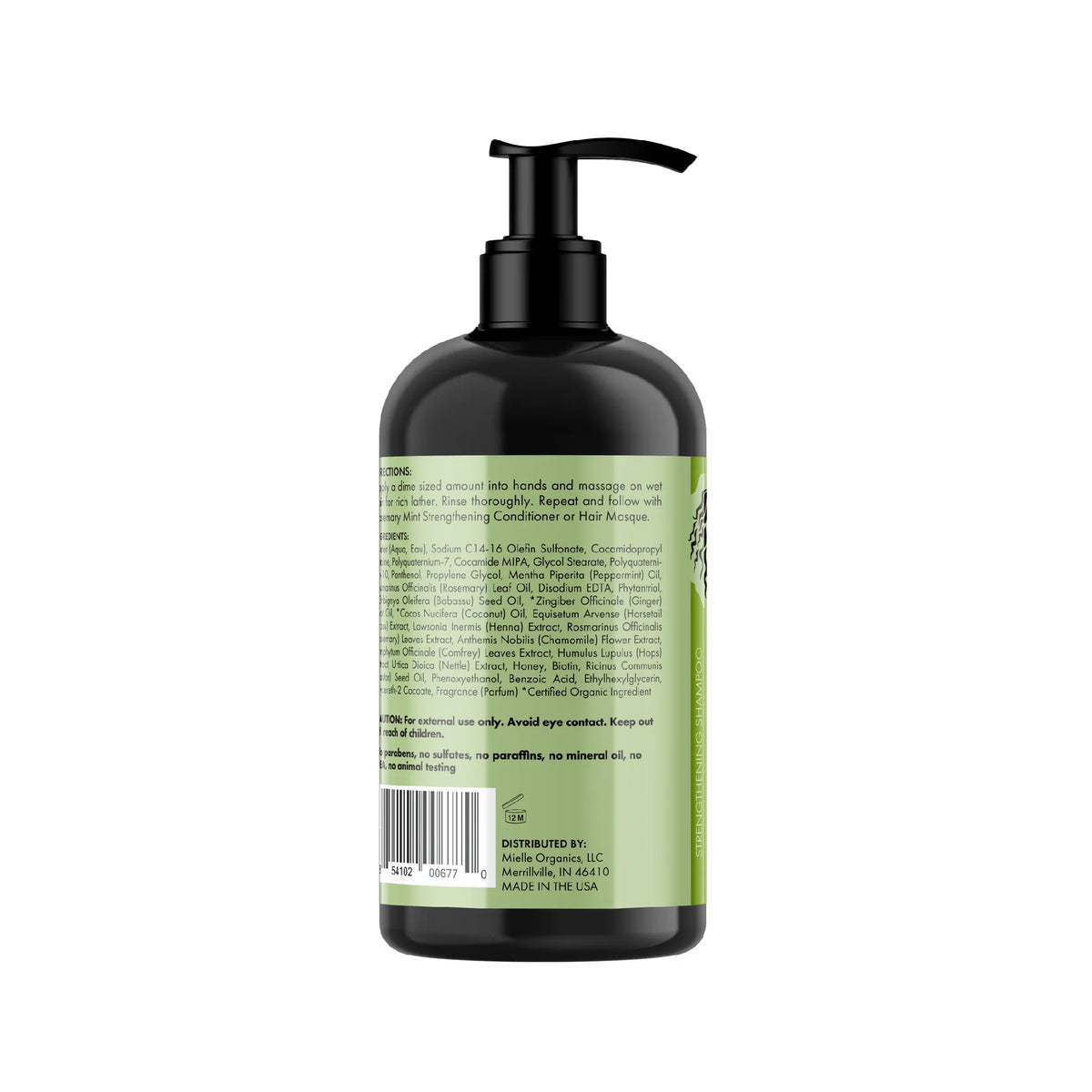 Shampoo Fortalecedor com Menta e Alecrim 355ml Mielle