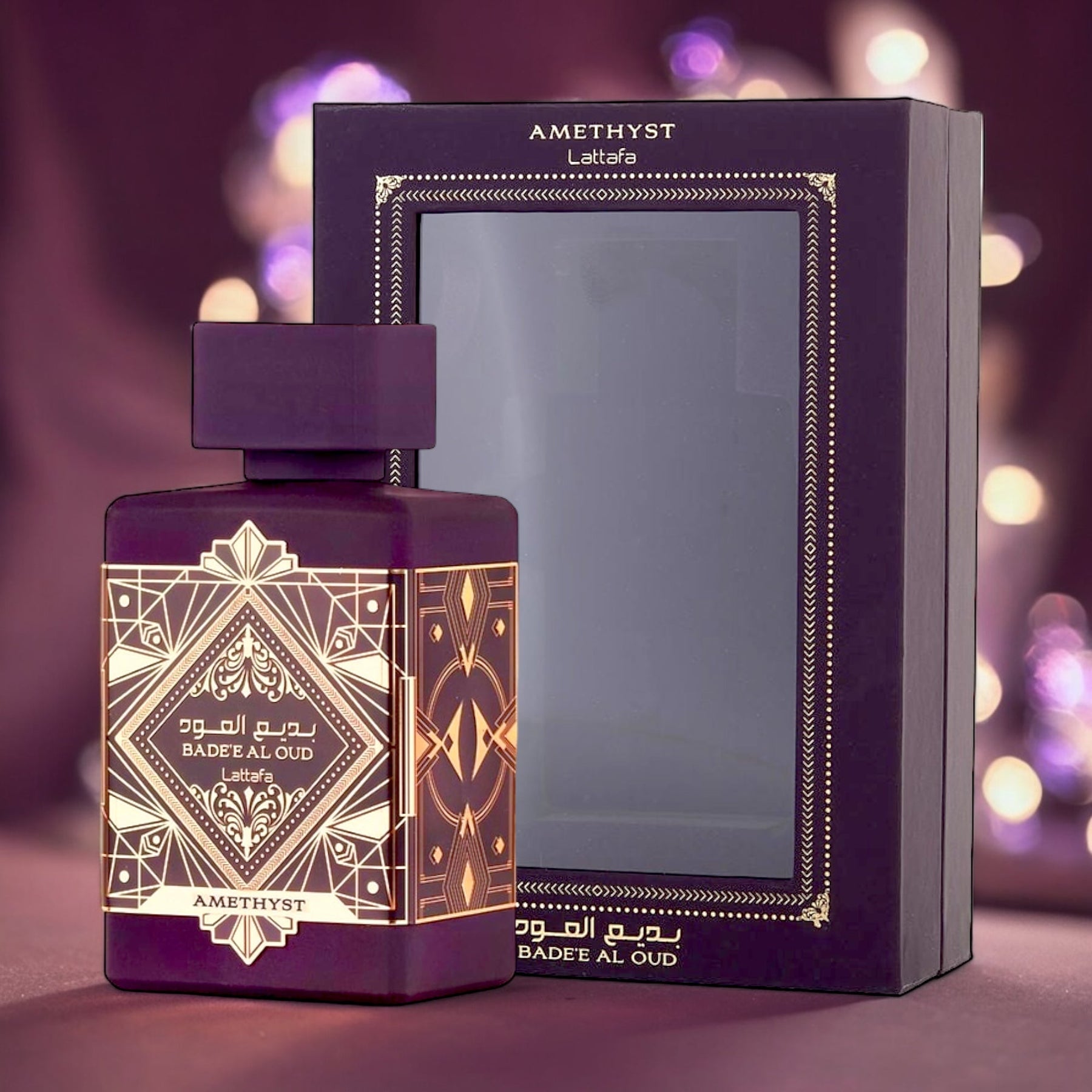 Bade'e Al Oud Amethyst by Lattafa Eau de Parfum Unisex 3.4 oz