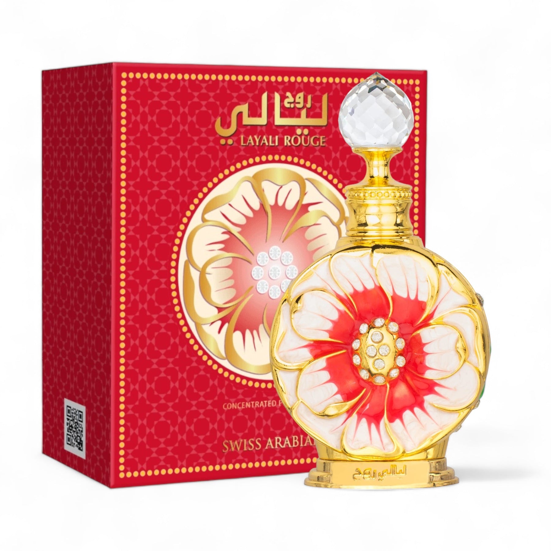 Layali Rouge For Women Concentrated Perfume Oil 0.51Oz