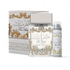 Set de regalo de perfume Pure Musk EDP de 3,4 oz/100 ml + spray corporal 