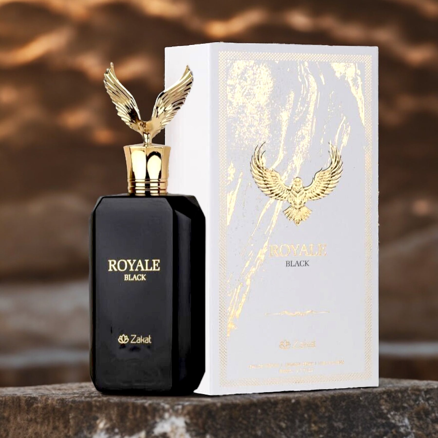 Royale Black EDP Perfume para Homens 2,7 oz/80 ml 