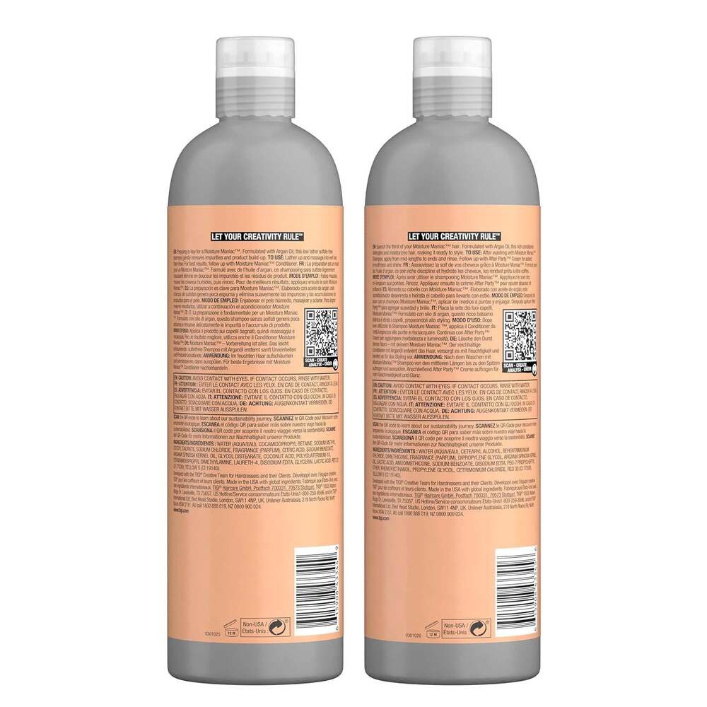 Pack de Shampoo y Acondicionador Moisture Maniac 750 ml