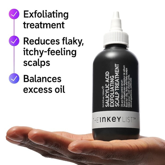 Tratamento esfoliante para couro cabeludo com ácido salicílico - The INKEY List - Preto