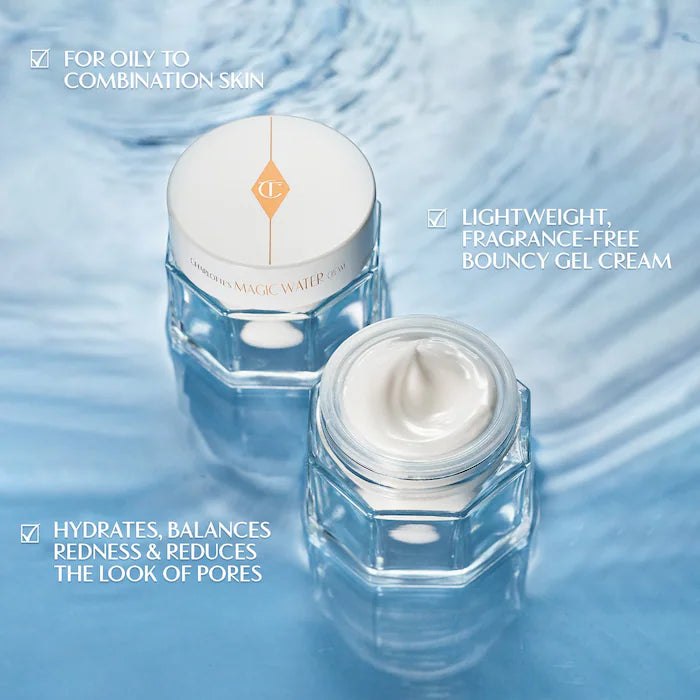 Mini Magic Water Cream Recarregável Gel Hidratante com Niacinamida