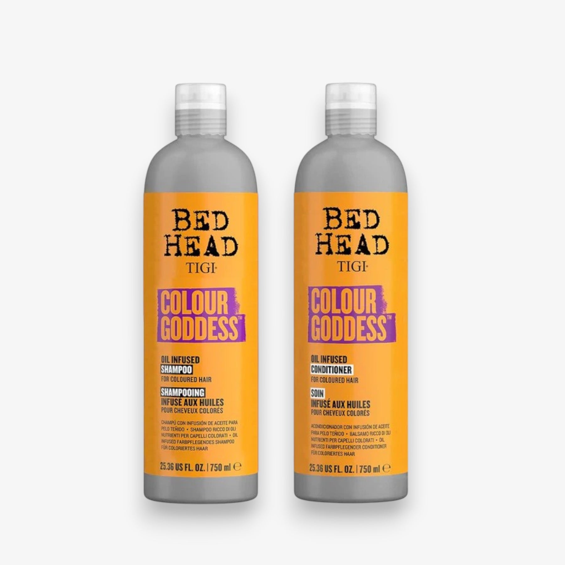 Pacote de Shampoo e Condicionador Bed Head Tigi Color Goddess 750ml