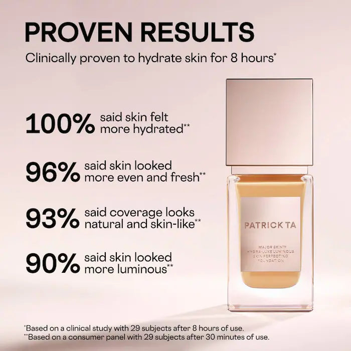 Major Skin Hydra-Luxe Luminous Skin Perfecting Foundation for Natural Glow